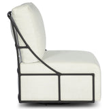 Enola Outdoor Swivel Chair, Vergo Cream by Four Hands-Furniture - Outdoor-High Fashion Home