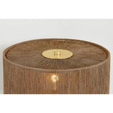 Enya Table Lamp, Aged Brass/Ceramic Shadow Amphora