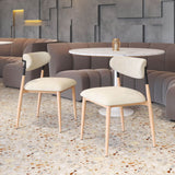 Equinox Armless Dining Chair, Oyster Gray, Set of 2-Furniture - Dining-High Fashion Home