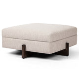 Esben 39" Square Storage Ottoman, Sattley Fog
