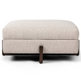 Esben 39" Square Storage Ottoman, Sattley Fog