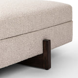 Esben 39" Square Storage Ottoman, Sattley Fog