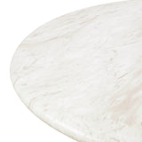 Esme Round Dining Table, Faux Marble