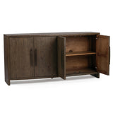 Estelle 4 Door Buffet, Soft Cocoa-Furniture - Storage-High Fashion Home