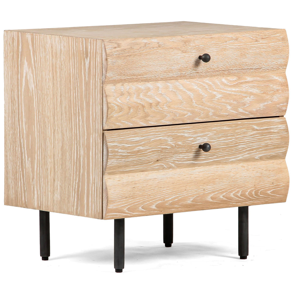 Estelle Nightstand, Cerused Oak