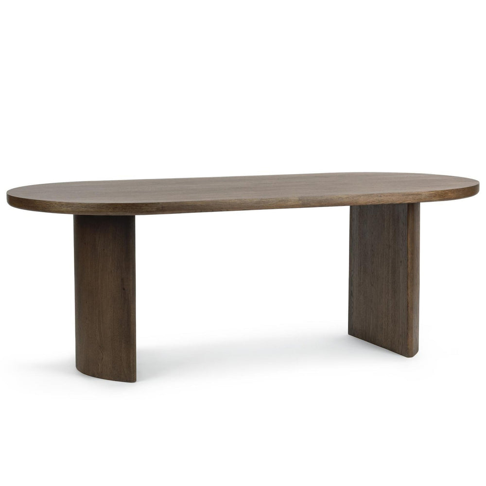 Estelle Oval Dining Table, Soft Cocoa-Furniture - Dining-High Fashion Home