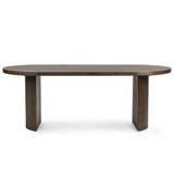 Estelle Oval Dining Table, Soft Cocoa-Furniture - Dining-High Fashion Home