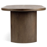 Estelle Oval Dining Table, Soft Cocoa-Furniture - Dining-High Fashion Home