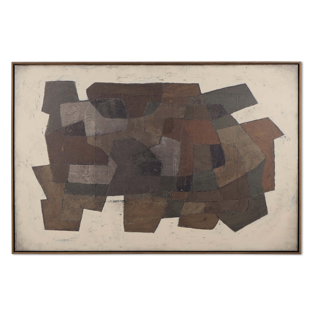 Estrangement by Benjamin Galvan, Rustic Walnut Floater by Four Hands-Accessories Artwork-High Fashion Home
