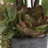 Eterna Orchid Centerpiece, White-Accessories-High Fashion Home