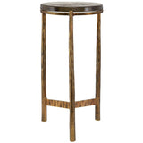 Eternity Accent Table, Brass-Furniture - Accent Tables-High Fashion Home