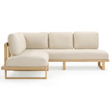 Evan Outdoor L-Sectional, Cream-Furniture - Outdoor-High Fashion Home