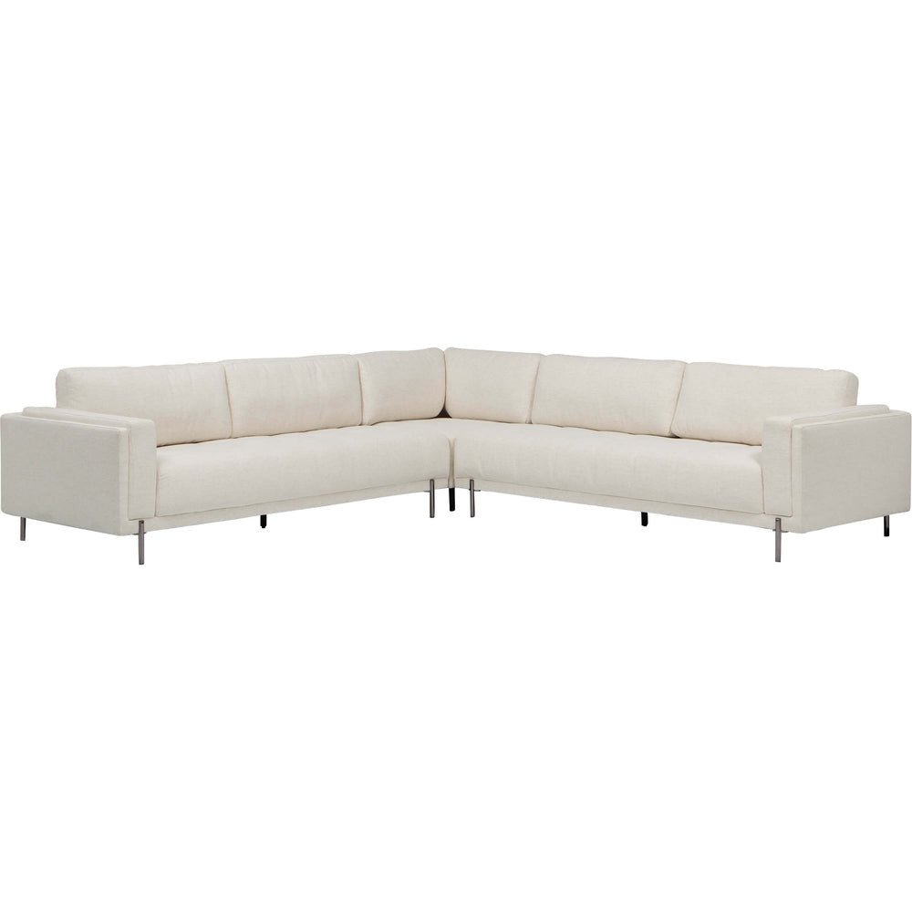 Evander 3 Piece Sectional, Nomad Snow