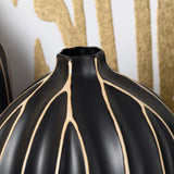 Evans Vases, Black-Accessories-High Fashion Home