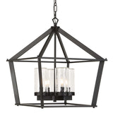 Evanston 4 Light Pendant, Matte Black