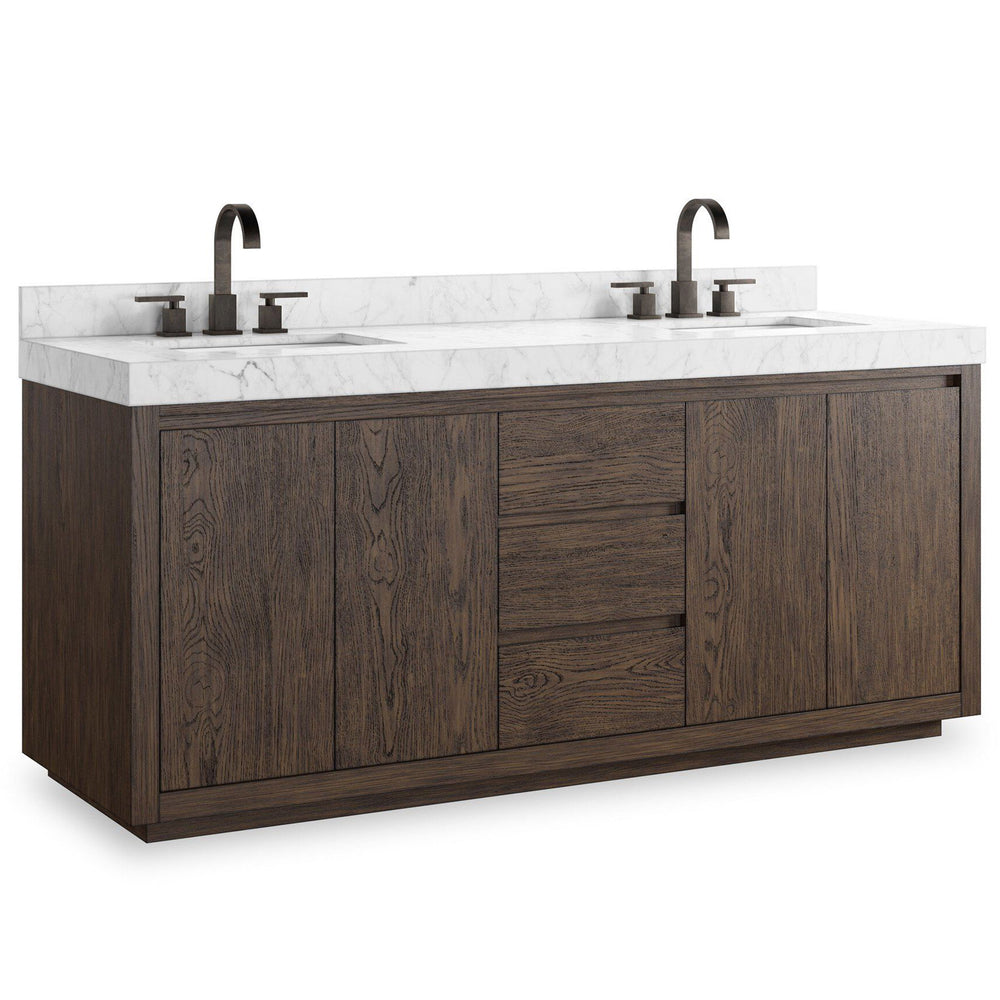 Everett Double Vanity, Satin Espresso by Four Hands