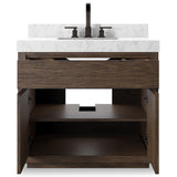Everett Single Vanity, Satin Espresso by Four Hands