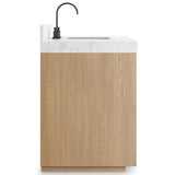 Everett Single Vanity, Satin Light Wash by Four Hands