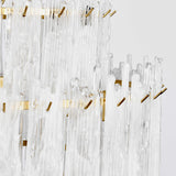 Everly Round Chandelier, Clear/White-Lighting-High Fashion Home