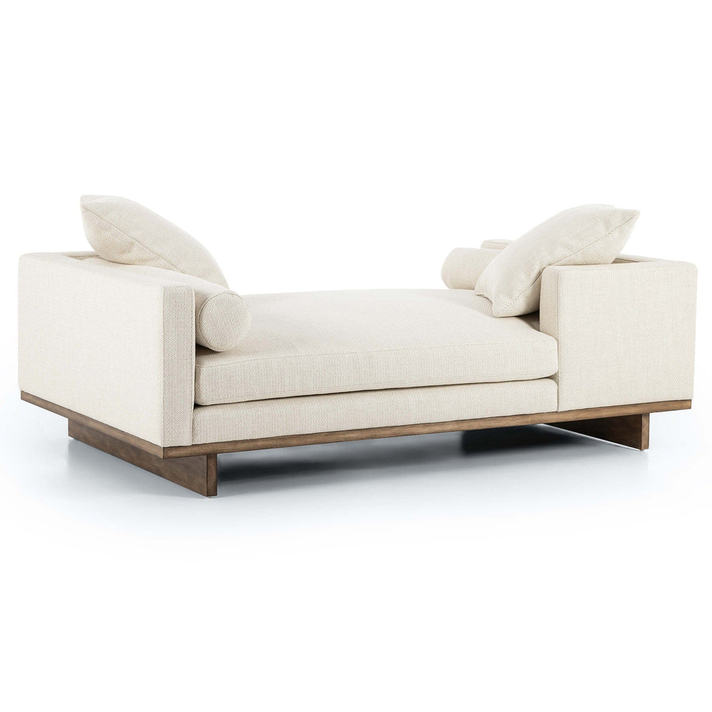 Everly Tete A Tete Chaise, Irving Taupe by Four Hands