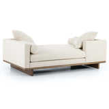 Everly Tete A Tete Chaise, Irving Taupe