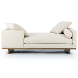 Everly Tete A Tete Chaise, Irving Taupe by Four Hands