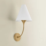 Evermore Wall Sconce, Patina Brass