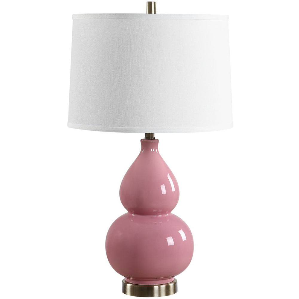 Evie Table Lamp, Bubblegum Pink-Lighting-High Fashion Home