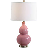 Evie Table Lamp, Bubblegum Pink-Lighting-High Fashion Home