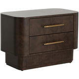 Ezekiel Nightstand, Brown-Furniture - Bedroom-High Fashion Home