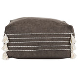 Ezekiel Pouf, Hickory-Furniture - Chairs-High Fashion Home