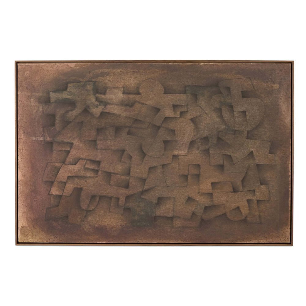 Ezekiel by Benjamin Galvan, Walnut Floater by Four Hands-Accessories Artwork-High Fashion Home
