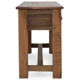 Ezra 3 Drawer Console Table, Natural-Furniture - Storage-High Fashion Home