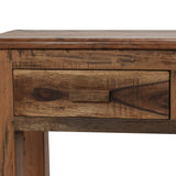 Ezra 3 Drawer Console Table, Natural-Furniture - Storage-High Fashion Home