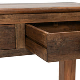 Ezra 3 Drawer Console Table, Natural-Furniture - Storage-High Fashion Home