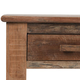 Ezra 6 Drawer Console Table, Natural-Furniture - Storage-High Fashion Home