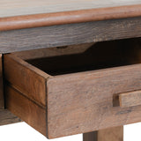 Ezra 6 Drawer Console Table, Natural-Furniture - Storage-High Fashion Home