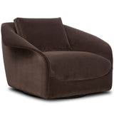 Ezra Swivel Chair, Surrey Cocoa by Four Hands