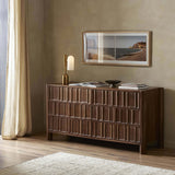 Ezri 6 Drawer Dresser, Cocoa