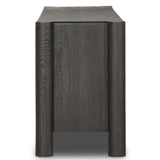 Ezri Media Console, Black-Furniture - Storage-High Fashion Home