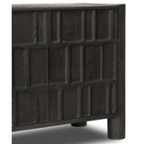 Ezri Media Console, Black-Furniture - Storage-High Fashion Home