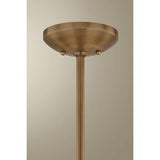 Alturas 6 Light Chandelier, Patina Brass/Soft Sand