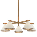 Stoney Chandelier, Patina Brass