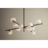 Sonny 12 Light Chandelier, Bronze Leaf