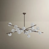 Sonny 20 Light Chandelier, Bronze Leaf