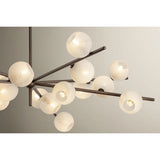Sonny 20 Light Chandelier, Bronze Leaf