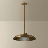 Braxton Pendant, Patina Brass