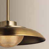 Braxton Pendant, Patina Brass
