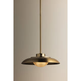 Braxton Pendant, Patina Brass