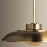Braxton Pendant, Patina Brass